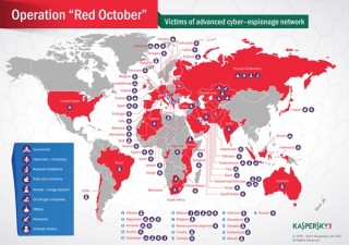 カスペルスキー、政府機関へのサイバースパイ計画「Red October」を突き止める