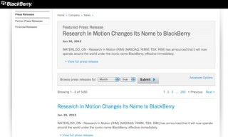 カナダのスマホメーカー・RIM、社名を「BlackBerry」に変更