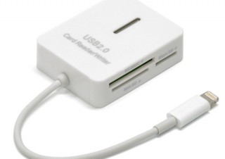 JTT、ワンタッチで画像を取り込む「iPad Lightning用 5マルチ カメラリーダー」