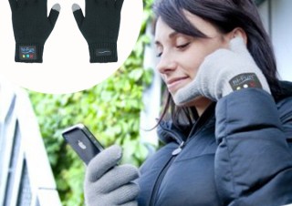 コスモウェブ、指がiPhone5の受話器になる手袋「hi call」発売