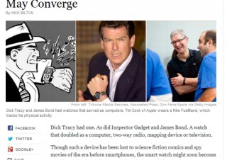 Appleの最新作は腕時計型デバイス「iWatch」!?—複数米紙が報じる