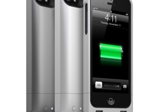 フォーカル、iPhone5用バッテリー内蔵ケース「mophie juice pack helium」