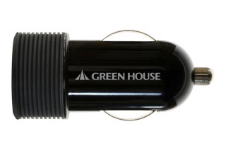 グリーンハウス、シガーソケットからのスマホ充電アダプタ「GH-CC-U1AK」