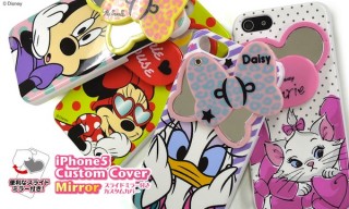 スライドミラー付きでいつでも身だしなみチェック、iPhone5カスタムカバー