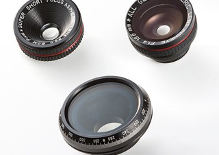 サンワ、魚眼/マクロ/円偏光を同梱するiPhone5用カメラレンズセットを発売