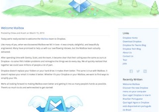 Dropbox、Gmail管理アプリ「Mailbox」のOrchestra社を買収