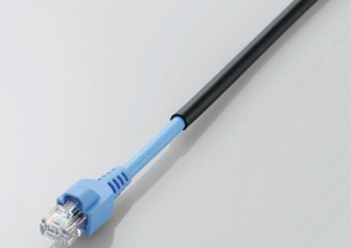 エレコム、屋外で使用可能なLANケーブルと中継コネクタを発売