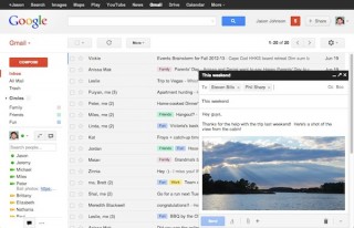 Google、Gmailのポップアップ表示の新規メール作成画面をデフォルトに
