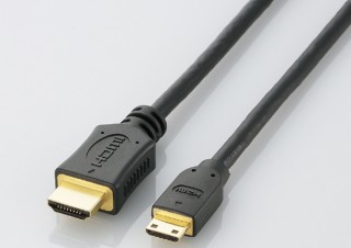HDMIミニ出力端子に対応 HIGH SPEED HDMI-Miniケーブル