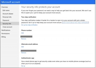 米Microsoft、アカウントのセキュリティを向上させる2段階認証を開始