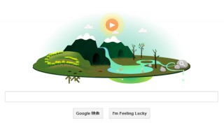 今日のGoogleロゴはアースデイ2013