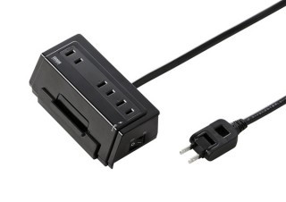 サンワ、端末スタンド機能を備える電源タップ「TAP-B43/B44」を発売
