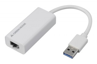グリーンハウス、USB3.0対応の有線LANアダプタ「GH-ULA30BW」を発売