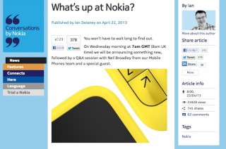 Nokia、QWERTYキーボード搭載のスマホを近く発表へ