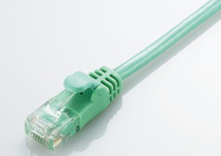 ケーブルの取り回しが容易な「やわらかLANケーブル」