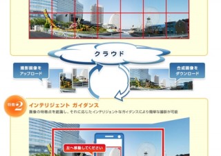 docomo、簡単にパノラマ写真を作成して一部を動画化するアプリ「動くパノラマフォト」