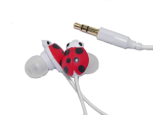 てんとう虫型インイヤーイヤホンを発売