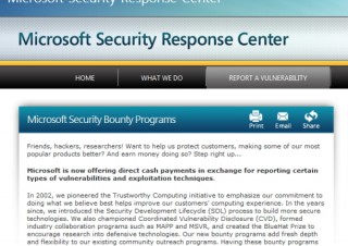 Microsoft、最大10万ドルの脆弱性・バグ発見報奨金プログラム開始