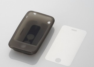 iPhone 3G用コード巻き取り機能付きシリコンケース