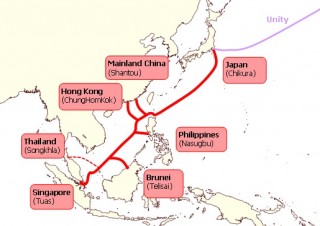 日本〜シンガポール間の光海底ケーブル「South-East Asia Japan Cable」運用開始