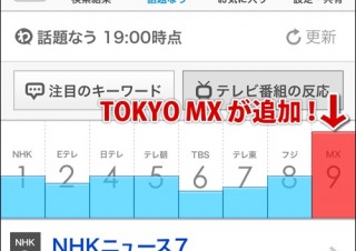 アニメで盛り上がれる Yahoo!検索（リアルタイム）のテレビ連携にTOKYO MX