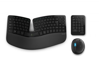 日本マイクロソフト、人間工学デザインのマウスやキーボードセットを発売