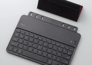 エレコム、A5システム手帳にセットして使えるiPad mini用ワイヤレスキーボードを発売
