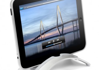 縦横自由に設置できるiPad専用スタンド「BookArc for iPad」