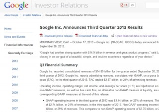 Google、第3四半期は最高額更新となる約149億ドルの売上高を記録
