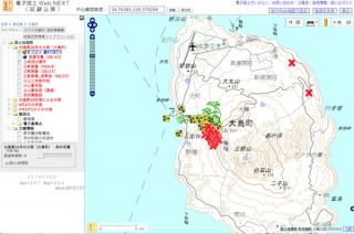 国土地理院が台風26号の被害を受けた伊豆大島の空中写真を公開