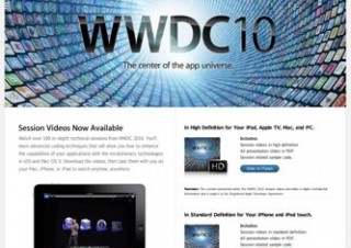 アップル、iPhoneやiPadで見られるWWDC2010のビデオやスライドを公開