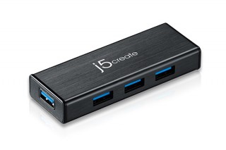 加賀ハイテック、スタイリッシュな筐体の4ポート搭載USBハブ「JUH340」
