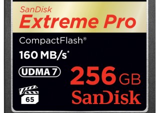 サンディスク、最大160MB/sの大容量256GBコンパクトフラッシュカードを発売