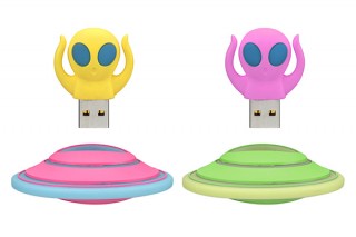グリーンハウス、宇宙人の形をしたユニークなUSBメモリ「GH-UFDAL」
