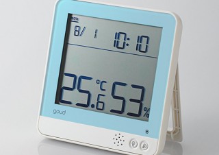 エレコム、危険な空気の状態を知らせる温湿度警告計「goud」新モデルを発売
