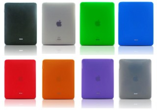 保護フィルム付きでカラフルな全8色のiPad専用シリコンケース