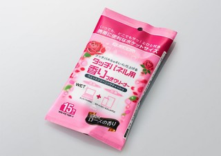 エレコム、香り付きのタッチパネル専用ウェットティッシュ2タイプを発売