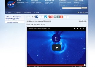 NASAが核の崩壊を示唆した「アイソン彗星」、再び輝きを増す