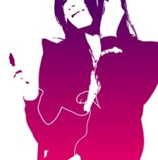 写真をグラデーションのシルエットにするiPhoneアプリ「色影」