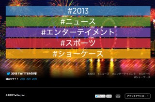 Twitter、2013年を振り返る「#YearOnTwitter」を発表