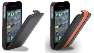 デンノー、本皮素材を使ったiPhone 4専用レザージャケットケース