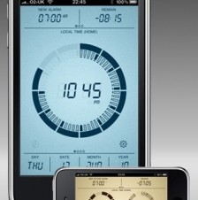 iPhone/iPod touch/iPadにデザインされた液晶時計アプリ「Touch LCD - Designer Speaking Clock」