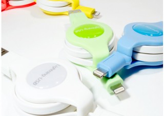 ミヨシ、iPhoneなどの充電が可能な「巻き取り式ライトニングケーブル」を発売
