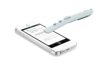 シアーズ、直接スマホに“スタンプ”を押せるペン型デバイス「SMARK」