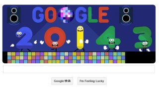 今日のGoogleロゴはお正月