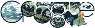 今日のGoogleロゴはダイアン・フォッシー生誕82周年