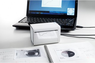 キングジム、PC画面の必要な部分だけを印刷できるクリップ専用プリンタ「ココドリ」