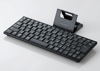 エレコム、一体型スタンドを装備したBluetoothキーボード「TK-FBP069BK」を発売