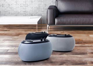 JVCケンウッド、Bluetoothに対応したラウンドデザインのオーディオシステム「AP-300」