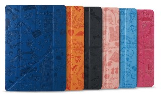 プレアデス、6都市の風景を個性的にデザインしたiPad用スリムフォリオケース